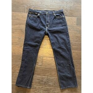 Levis 505 Jeans Mens 40x34 Light Wash Blue Denim Regular Fit Straight Leg Pants